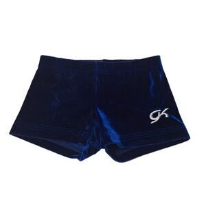 GK solid velour gymnastics warm-up shorts